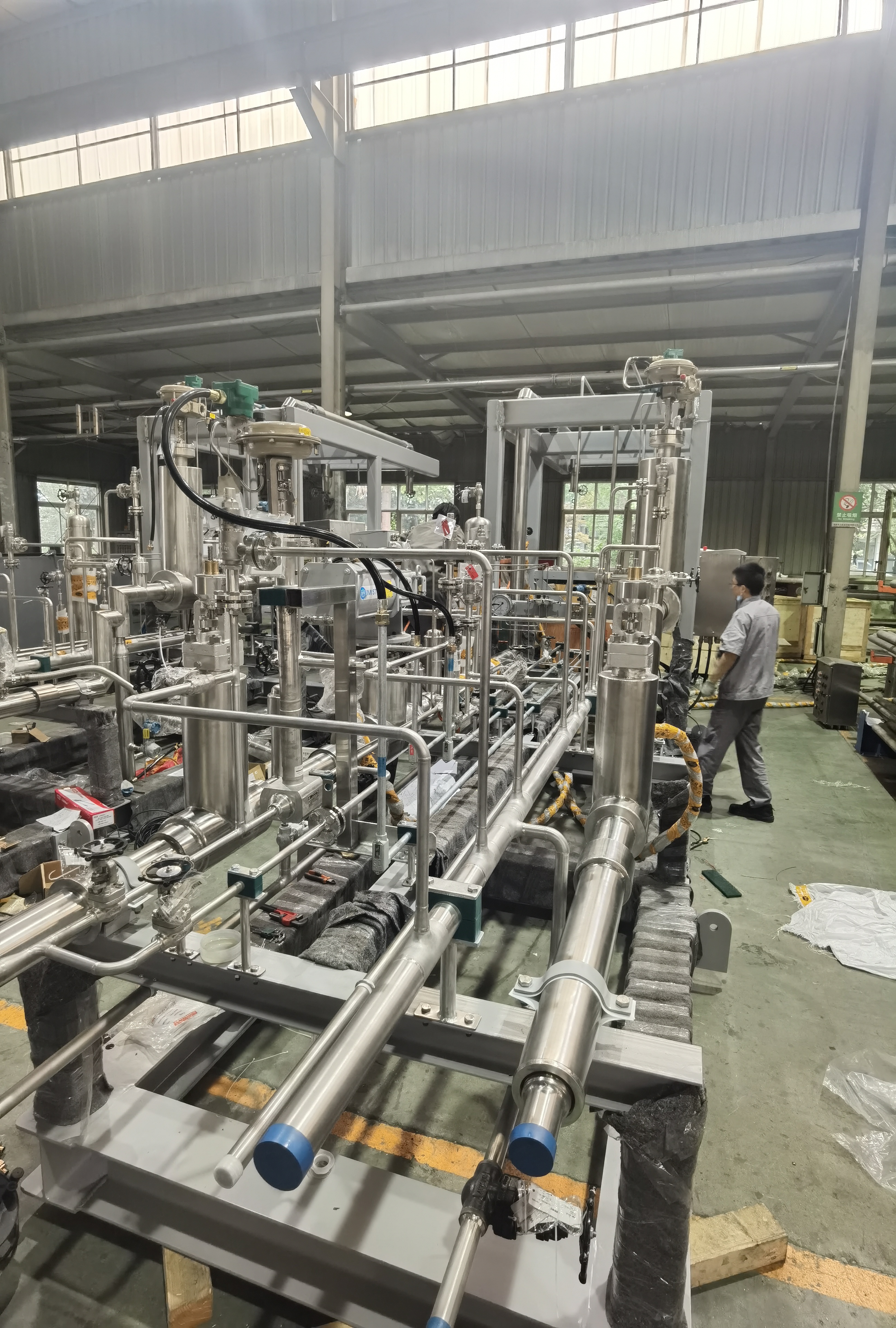hydrogen vacuum jacketed pipe